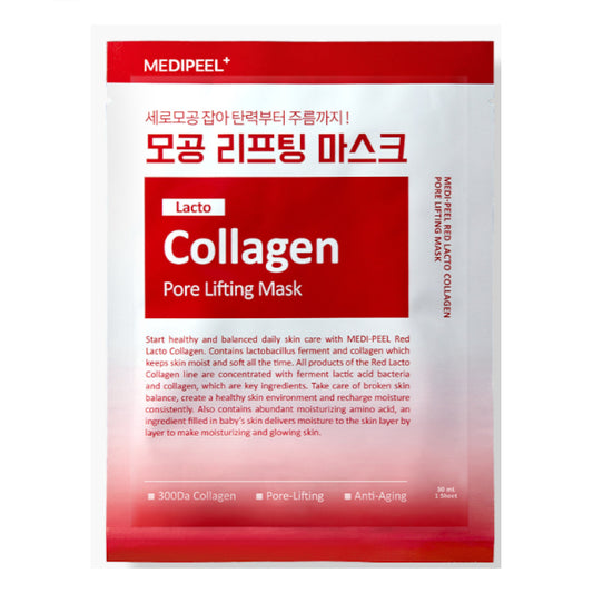 Wholesale MEDIPEEL+ - Red Lacto Collagen Pore Lifting Mask - 30ml*10ea | Carsha