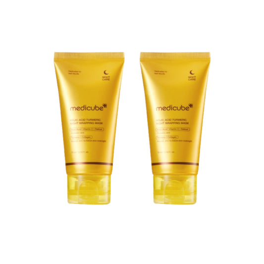 Wholesale medicube - Kojic Acid Turmeric Night Wrapping Mask - 75ml 2ea Set | Carsha