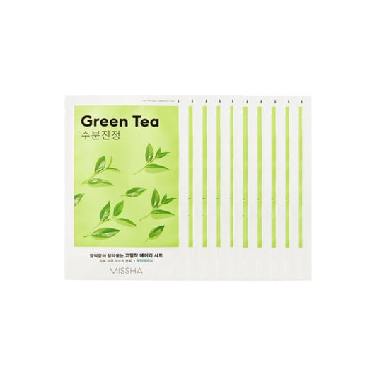 Wholesale MISSHA Airy Fit Sheet Mask - Green Tea - 1pc 10ea Set | Carsha