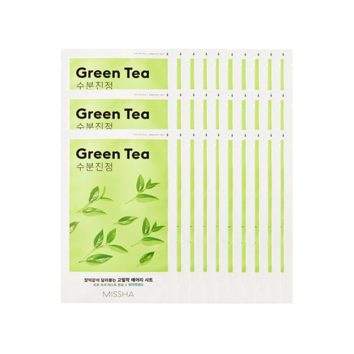 Wholesale MISSHA Airy Fit Sheet Mask - Green Tea - 1pc 30ea Set | Carsha