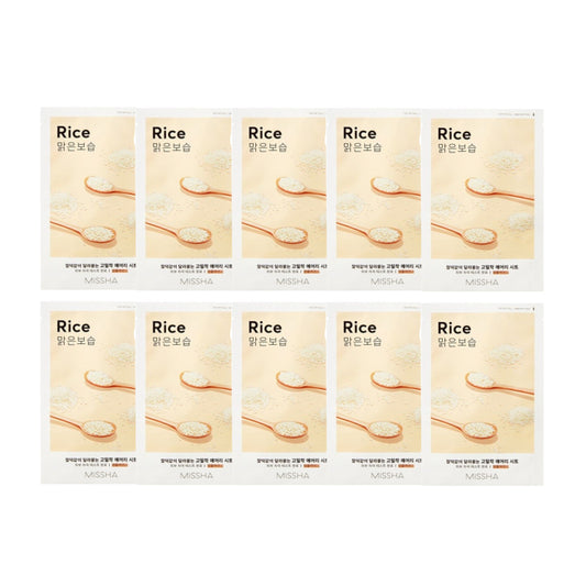 Wholesale MISSHA Airy Fit Sheet Mask - Rice - 1pc 10ea Set | Carsha