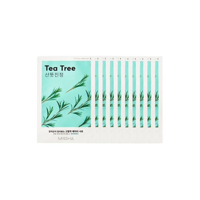 Wholesale MISSHA - Airy Fit Sheet Mask - Tea Tree - 1pc 10ea Set | Carsha