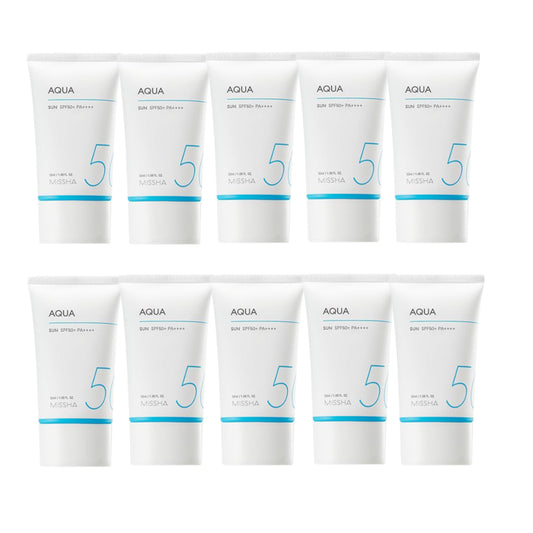 Wholesale MISSHA - All-Around Safe Block Aqua Sun SPF50+ PA++++ New version of All-Around Safe Block Aqua Sun Gel - 50ml 10ea Set | Carsha
