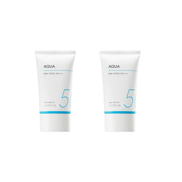 Wholesale MISSHA All-Around Safe Block Aqua Sun SPF50+ PA++++ New version of All-Around Safe Block Aqua Sun Gel - 50ml 2ea Set | Carsha