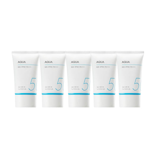 Wholesale MISSHA - All-Around Safe Block Aqua Sun SPF50+ PA++++ New version of All-Around Safe Block Aqua Sun Gel - 50ml 5ea Set | Carsha
