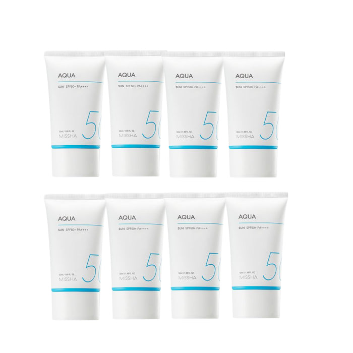 Wholesale MISSHA All-Around Safe Block Aqua Sun SPF50+ PA++++ New version of All-Around Safe Block Aqua Sun Gel - 50ml 8ea Set | Carsha