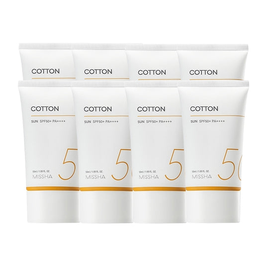 Wholesale MISSHA All Around Safe Block Cotton Sun SPF50+ PA++++ New Version of All Around Safe Block Daily Sun - 50ml 8ea Set | Carsha