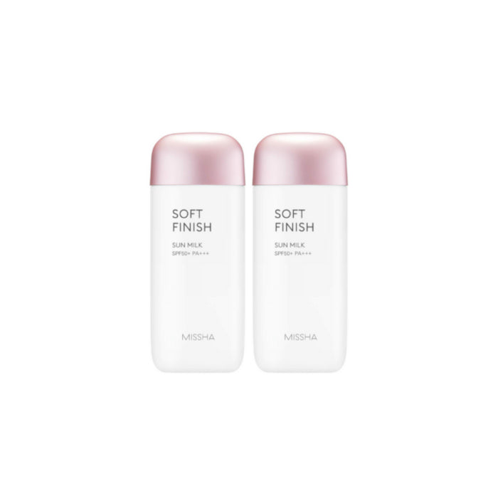 Wholesale Missha All-Around Safe Block Soft Finish Sun Milk 2ea Set | Carsha