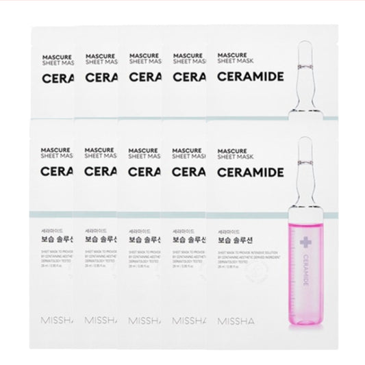 Wholesale MISSHA Mascure Solution Sheet Mask - Cermide - 1pc 10ea Set | Carsha
