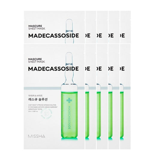 Wholesale MISSHA Mascure Solution Sheet Mask - Madecassoside - 1pc 10ea Set | Carsha