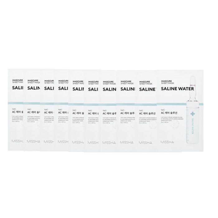 Wholesale MISSHA - Mascure Solution Sheet Mask - Saline Water 10pcs Set | Carsha