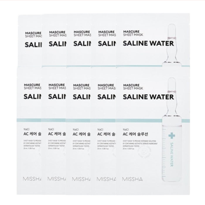 Wholesale MISSHA Mascure Solution Sheet Mask - Saline Water - 1pc 10ea Set | Carsha