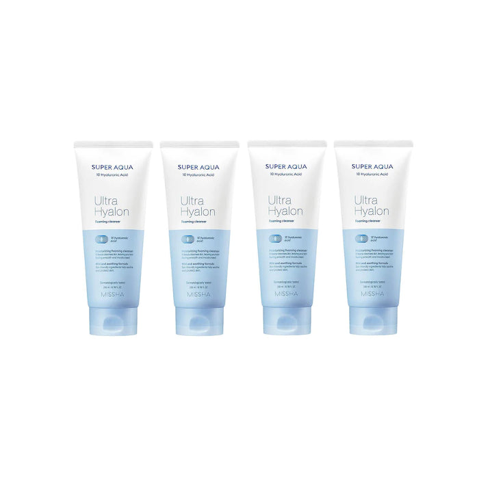 Wholesale MISSHA - Super Aqua Ultra Hyalon Foaming Cleanser - 200ml 4ea Set | Carsha