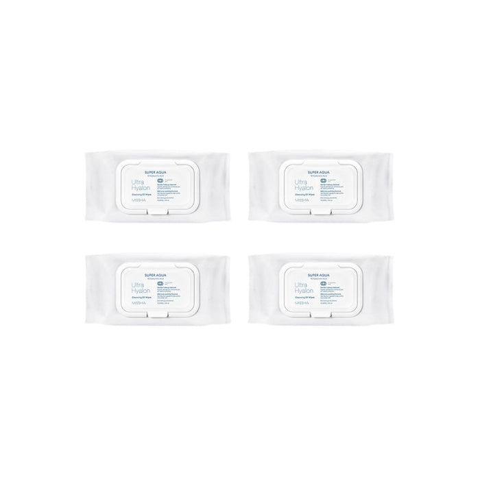 Wholesale MISSHA - Super Aqua Ultra Hyalron Cleansing Oil Wipes Jumbo Size - 1pack 70pcs 4ea Set | Carsha