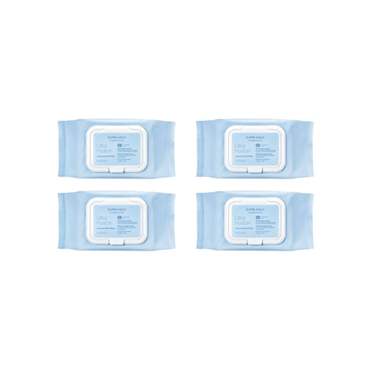 Wholesale MISSHA - Super Aqua Ultra Hyalron Cleansing Water Wipes - 1pack 30pcs 4ea Set | Carsha