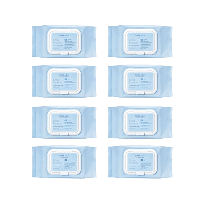 Wholesale MISSHA - Super Aqua Ultra Hyalron Cleansing Water Wipes - 1pack 30pcs 8ea Set | Carsha