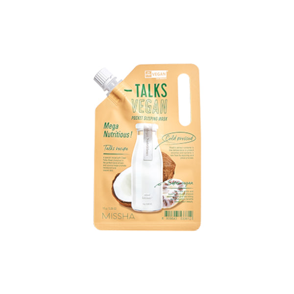 Wholesale Deal MISSHA - Talks Vegan Squeeze Pocket Sleeping Mask - Mega Nutritious - 10g | Carsha