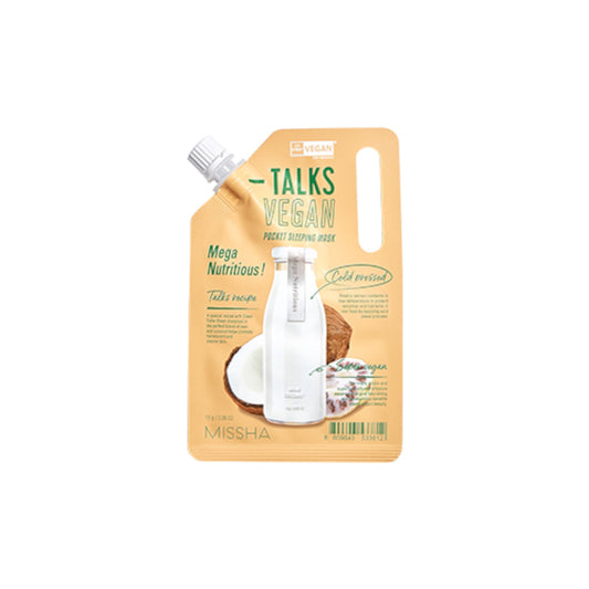 Wholesale Deal MISSHA - Talks Vegan Squeeze Pocket Sleeping Mask - Mega Nutritious - 10g | Carsha
