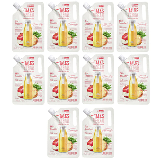 Wholesale MISSHA Talks Vegan Squeeze Pocket Sleeping Mask - Skin Smoother - 10g 10ea Set | Carsha