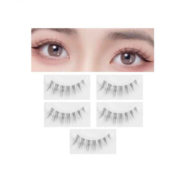 Wholesale MissLady - False Eyelashes A - 5 pairs - A1 Black | Carsha