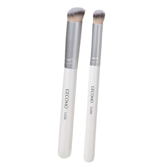 Wholesale MissLady - Foundation & Concealer Brush Set - 1set 2pcs - White | Carsha