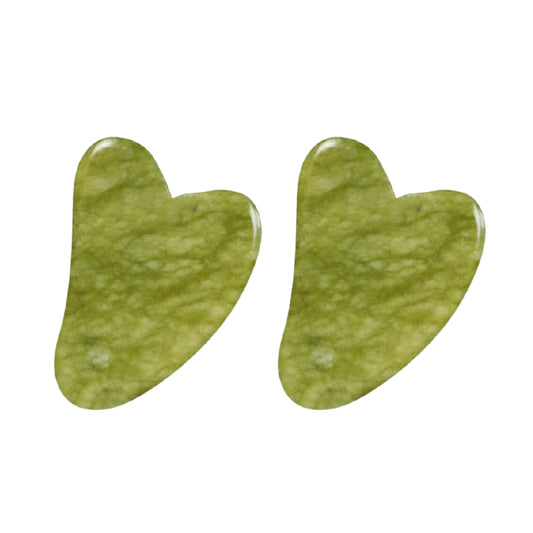Wholesale MissLady - Scraping Board Gua Sha Massage Tool Heart-shaped 2ea Set - Grass Green | Carsha
