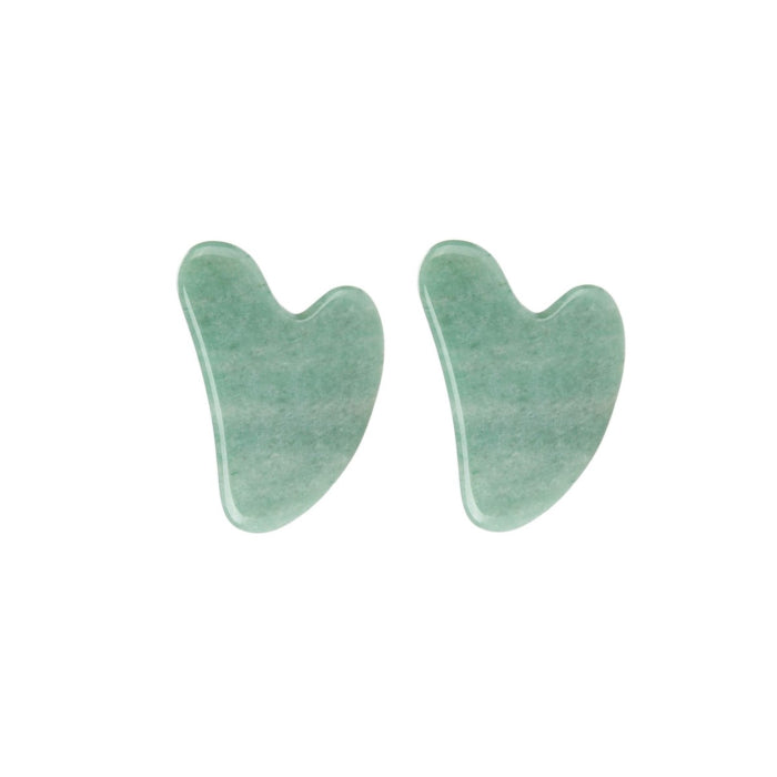 Wholesale MissLady - Scraping Board Gua Sha Massage Tool Heart-shaped 2ea Set - Jade | Carsha