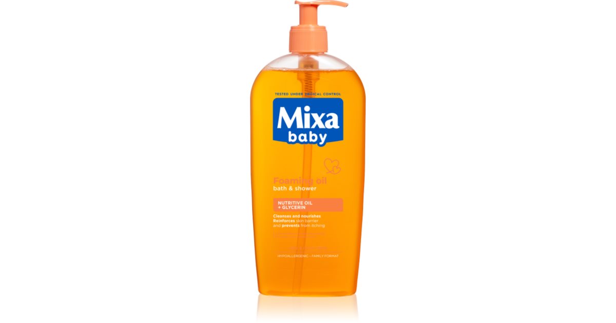 Mixa Olio da bagno schiumoso per bambini 400 ml