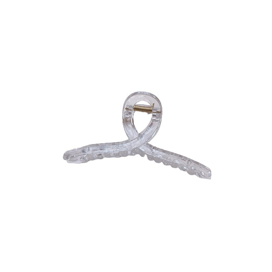 Wholesale MsBlossom - Plain Cross Hair Claw - 1pc - Invisible White | Carsha