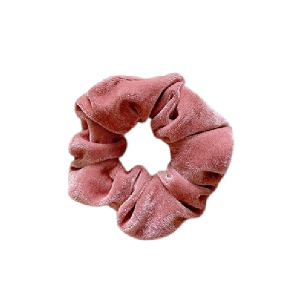 Wholesale MsBlossom - Velvet Hair Tie - 1pc - Pink | Carsha