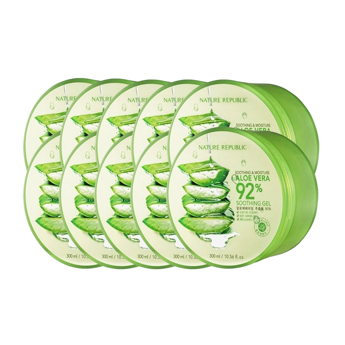 NATURE REPUBLIC スージング&モイスチャー アロエベラ 92% スージングジェル - 300ml 10個セットの卸売 | Carsha