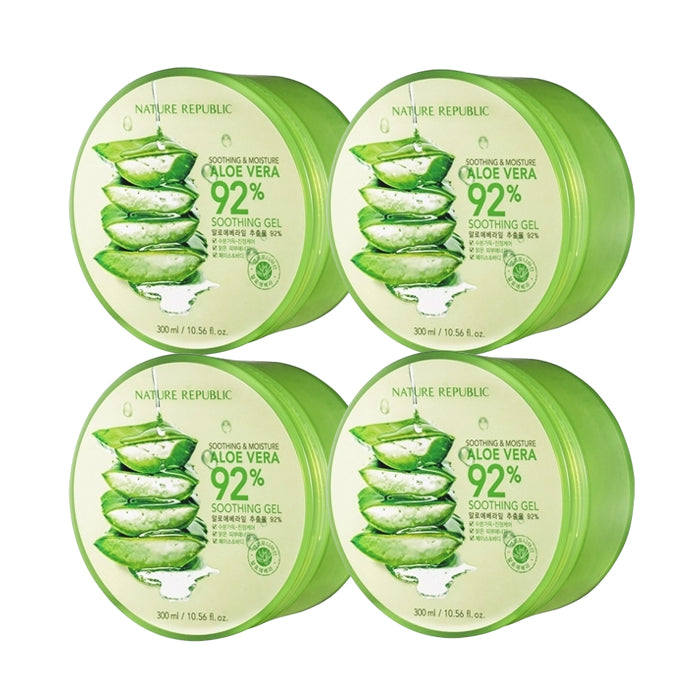 NATURE REPUBLIC スージング＆モイスチャー アロエベラ 92% スージングジェル - 300ml 4個セットの卸売 | Carsha