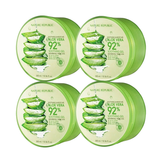 Wholesale NATURE REPUBLIC Soothing & Moisture Aloe Vera 92% Soothing Gel - 300ml 4ea Set | Carsha