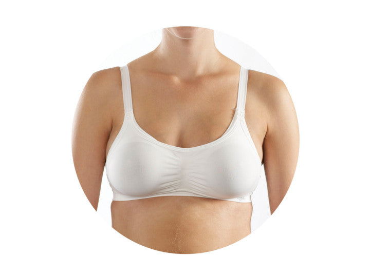 Reggiseno da allattamento regolabile Nuk taglia 2/S bianco