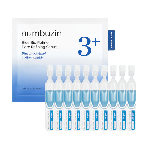 Wholesale numbuzin - No.3 Blue Bio-Retinol Pore Refining Serum Trial Kit - 1.3ml*10ea | Carsha