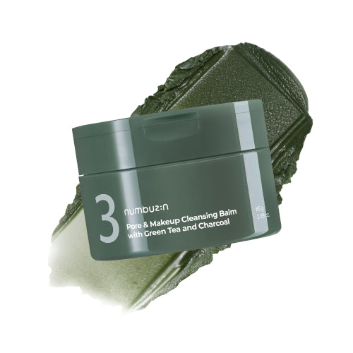 Wholesale numbuzin - No.3 Pore & Makeup Cleansing Balm with Green Tea and Charcoal - 85g | Carsha