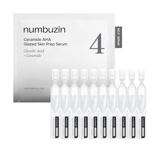 Wholesale numbuzin - No.4 Ceramide AHA Glazed Skin Prep Serum Trial Kit - 1.3ml*10ea | Carsha