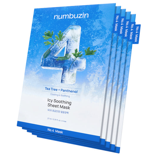 Wholesale numbuzin - No.4 Icy Soothing Sheet Mask - 27g*5ea | Carsha