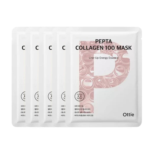 Wholesale Ottie - Pepta Collagen 100 Mask - 25ml*5pcs | Carsha