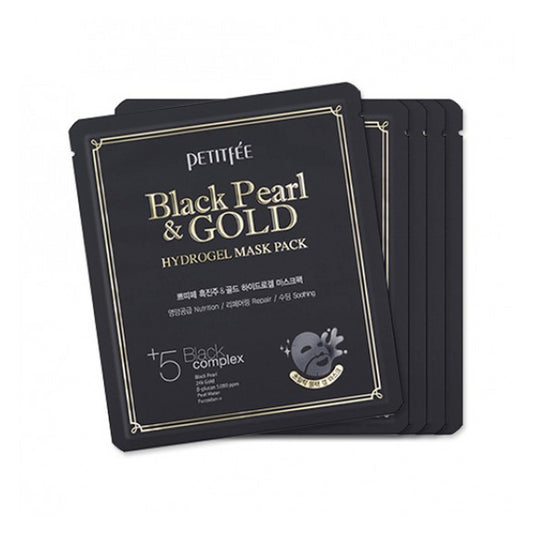 Wholesale PETITFEE - Hydrogel Mask Pack - 5pcs - #Black Pearl & Gold | Carsha