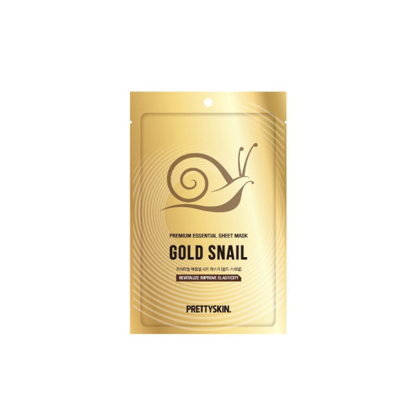 Wholesale PRETTYSKIN - Premium Essential Sheet Mask Gold Snail - 1pc | Carsha