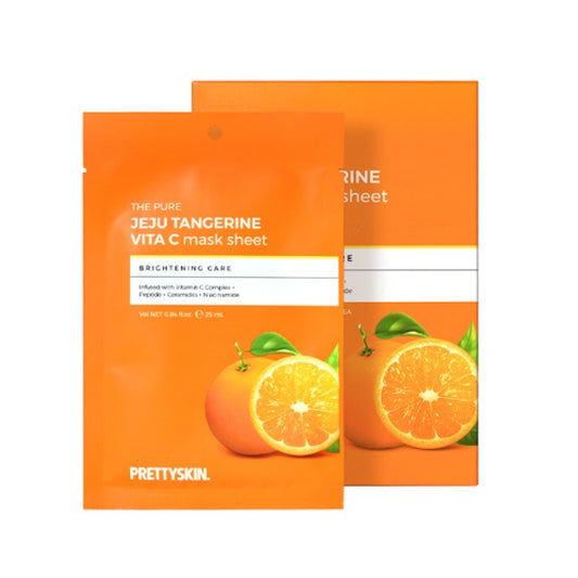 Wholesale PRETTYSKIN - The Pure Jeju Tangerine Vita C Mask Sheet - 10pcs | Carsha