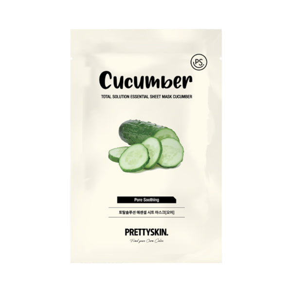 Wholesale PRETTYSKIN - Total Solution Essential Sheet Mask - 1pc - Cucumber | Carsha
