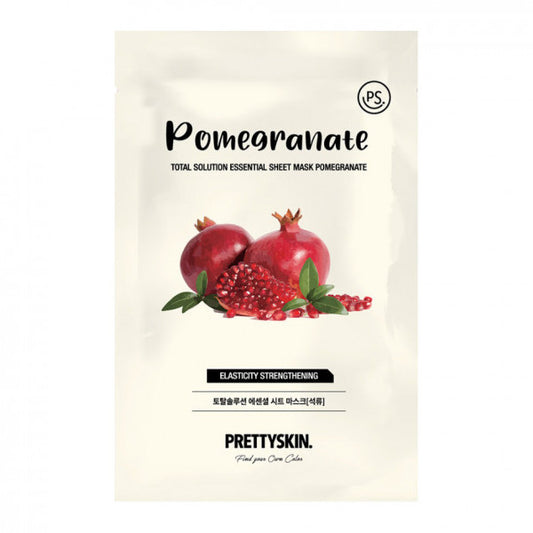 Wholesale PRETTYSKIN - Total Solution Essential Sheet Mask - 1pc - Pomegranate | Carsha