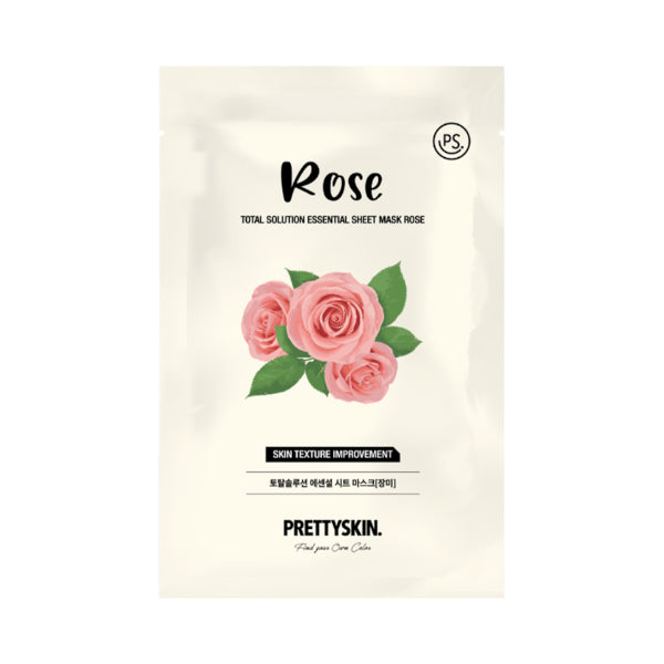 Wholesale PRETTYSKIN - Total Solution Essential Sheet Mask - 1pc - Rose | Carsha