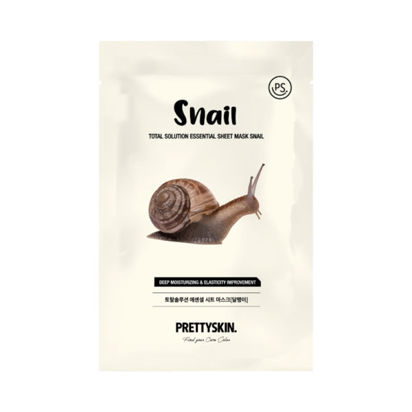 Wholesale PRETTYSKIN - Total Solution Essential Sheet Mask - 1pc - Snail | Carsha