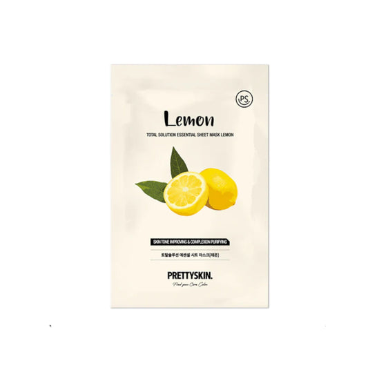 Wholesale PRETTYSKIN - Total Solution Essential Sheet Mask - Lemon - 1pc | Carsha
