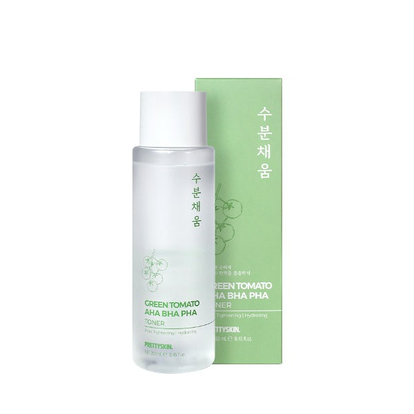 Wholesale PRETTYSKIN - Green Tomato AHA BHA PHA Toner - 250ml | Carsha