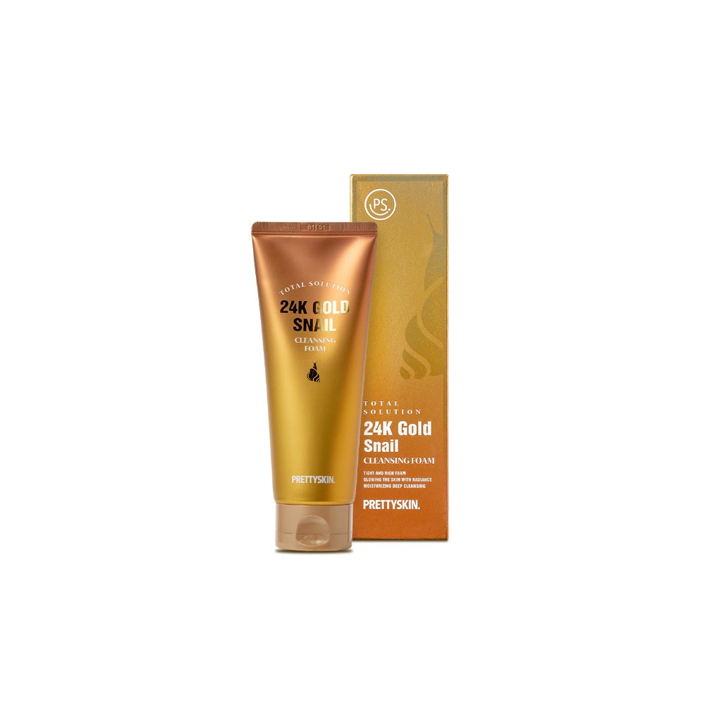 Wholesale PRETTYSKIN - Total Solution 24K Gold Snail Cleansing Foam - 150ml | Carsha