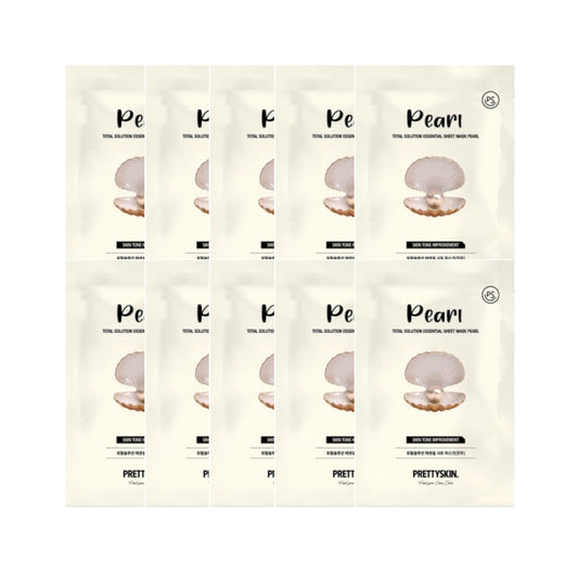 Wholesale PRETTYSKIN - Total Solution Essential Sheet Mask - Pearl - 1pc 10ea Set | Carsha